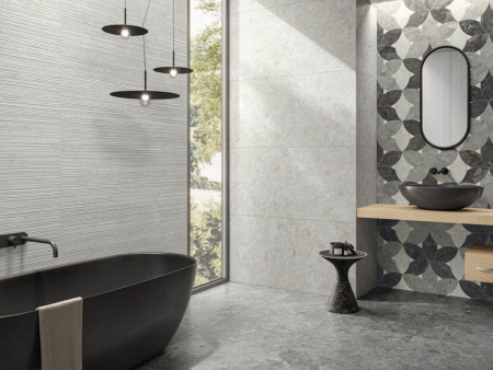 Керамогранит Naxos Mockup Ostuni Line White Nat Ret 60x120