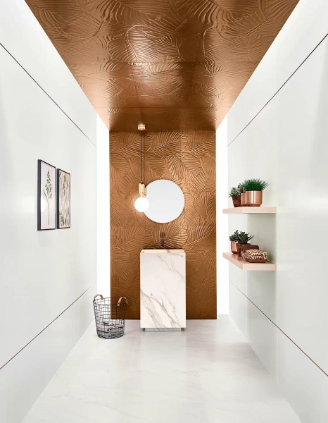 Плитка Love Ceramic Genesis Leaf White Matt Rett 30x60