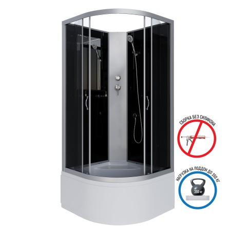 Душевая кабина Niagara Classic NG-2507-14BK (800х800х2000)