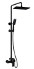 Дополнительные свойства: система Telescopico, система Gioco верхнего душа +/-15º, двухрежимный ручной душ, гибкий полимерный шланг с защитой от залома и гладкой поверхностью, керамический картридж Комплектация: смеситель, телескопическая штанга с держател