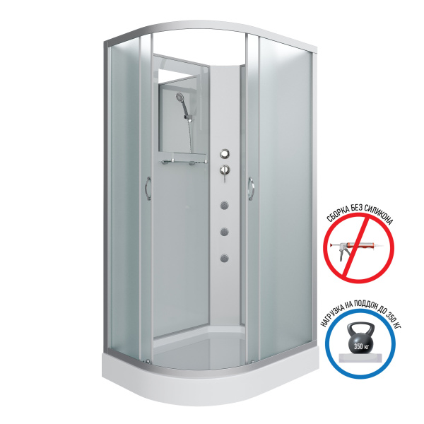 Душевая кабина Niagara Classic NG-3312-14RBKG (1200х800х2000)