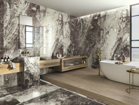 Керамогранит Ape Ceramica Breccia Viola Pol Rect 120x278