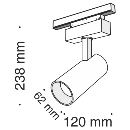 Магнитный трековый светильник Maytoni Focus LED TR019-2-15W3K-B