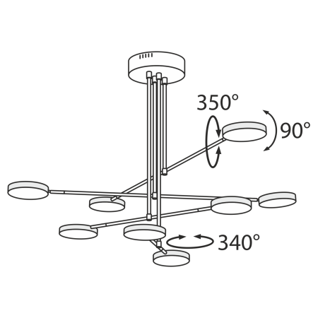 Потолочный светильник Maytoni Fad MOD070PL-L48B3K