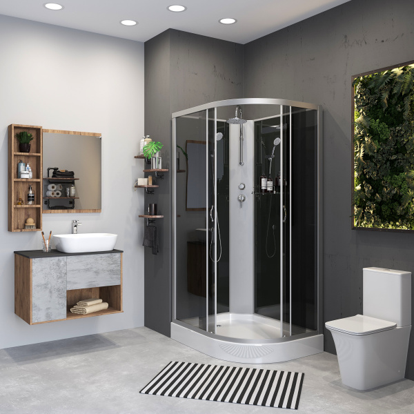 Душевая кабина Niagara Classic NG-3512-14LBKT (1200х800х2100-2400)