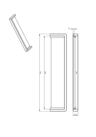 Полка под зеркало AltroBagno Aperto 082802 Cr