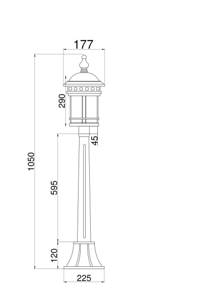 Ландшафтный светильник Maytoni Salamanca O031FL-01BR