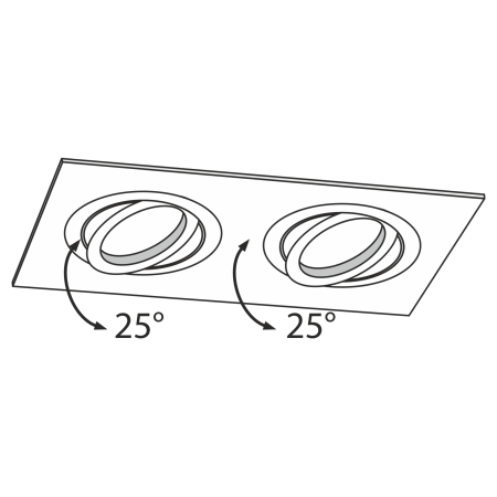 Встраиваемый светильник Maytoni Atom DL024-2-02W