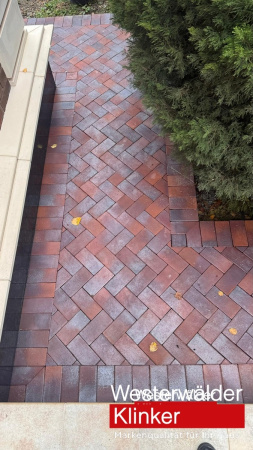 Тротуарная клинкерная брусчатка PK810 Violettblau geflammt 200/100/52 Westerwalder Klinker