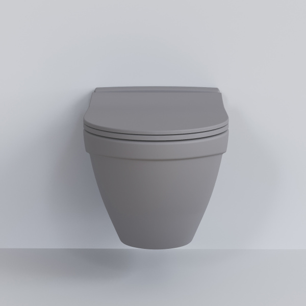 Унитаз подвесной Ambassador Nord 133T20301 (535х385х360) серый