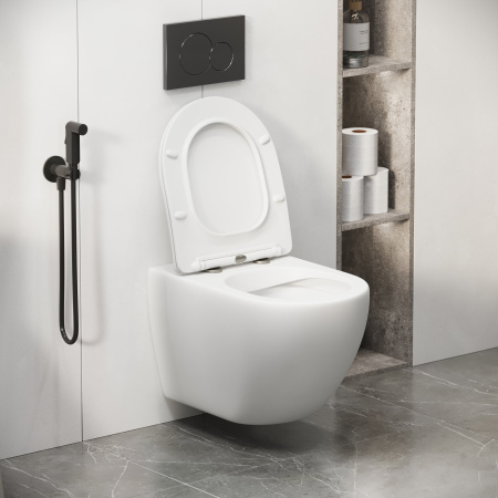 Унитаз подвесной Grossman GR-4411MSQ Color (550х365х395) белый