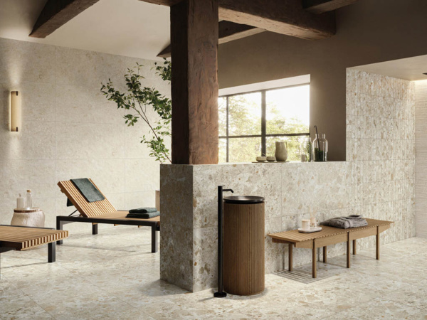 Керамогранит Naxos Mockup Ostuni Cream Nat Ret60x120