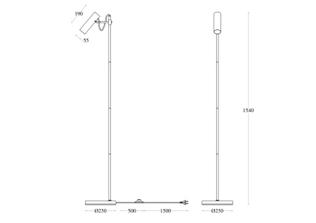 Торшер для чтения Maytoni Bansky MOD129FL-01W