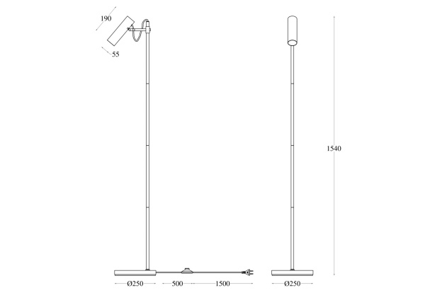 Торшер для чтения Maytoni Bansky MOD129FL-01W