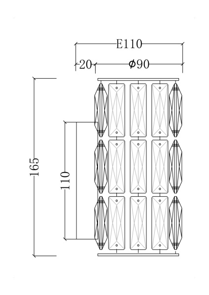 Настенный светильник Maytoni Talento DIA008WL-1CH