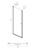 Душевая дверь в нишу Ambassador Elysium 111011110CX 90x200, стекло прозрачное, профиль хром