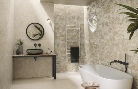 Керамогранит Naxos Mockup Ostuni Line Grey Nat Ret 60x120