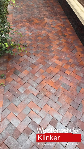 Тротуарная клинкерная брусчатка PK810 Violettblau geflammt 200/100/52 Westerwalder Klinker