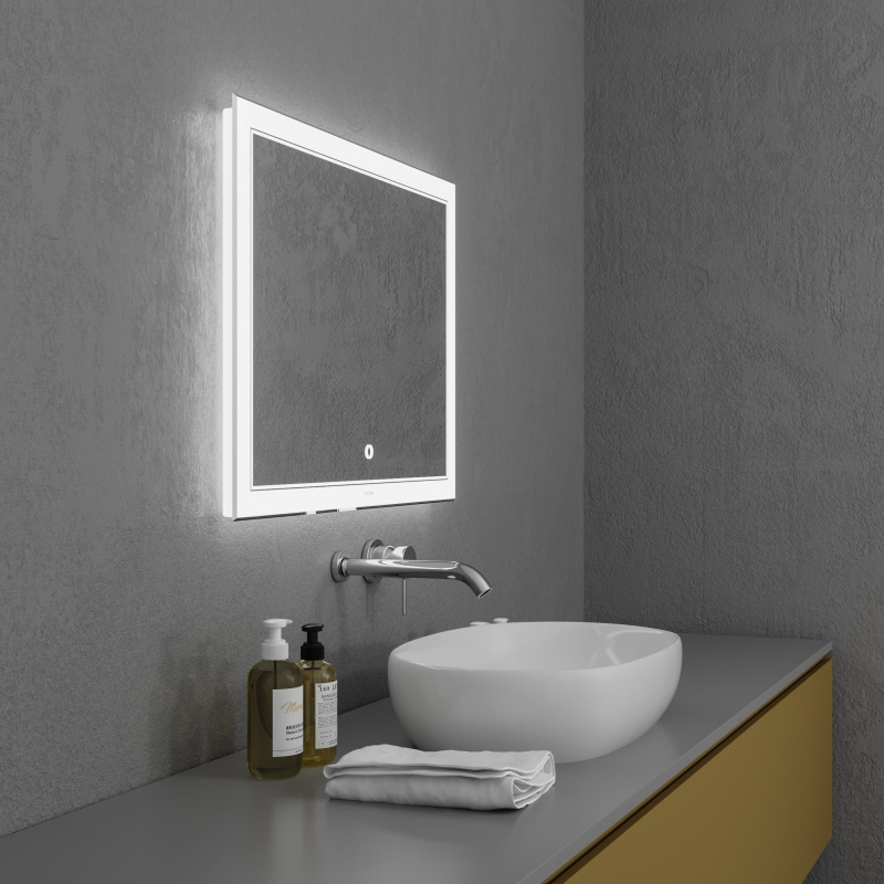 Зеркало в ванную Grossman Sirius (800х700х45) с подсветкой